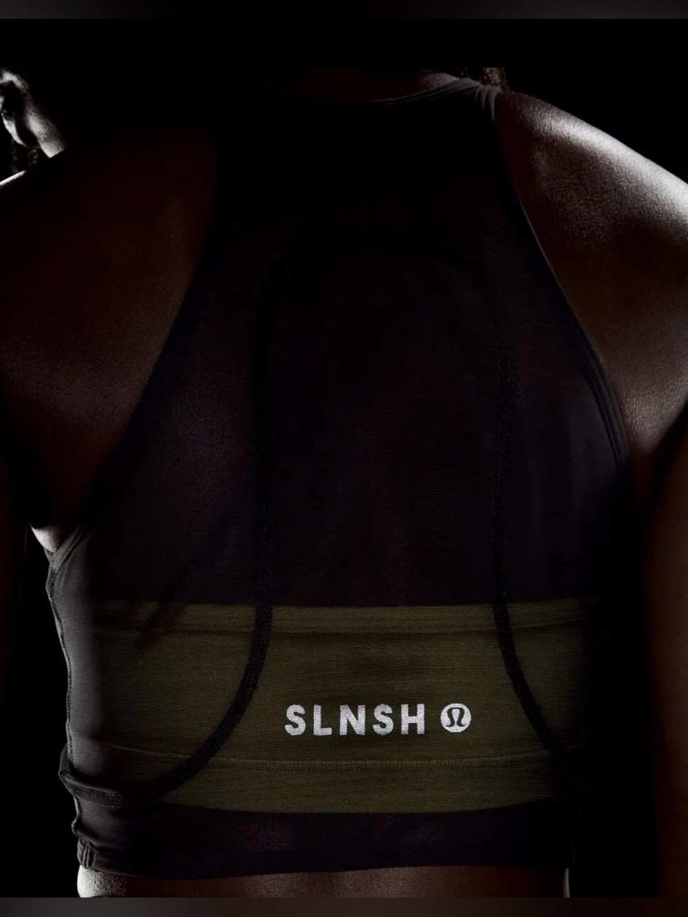 Lululemon Mesh Cross-Front Cropped Tank Top B/C Cup *SLNSH Collection - Picture 4 of 4
